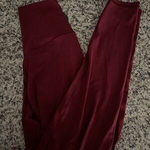 Burgundy Leggings